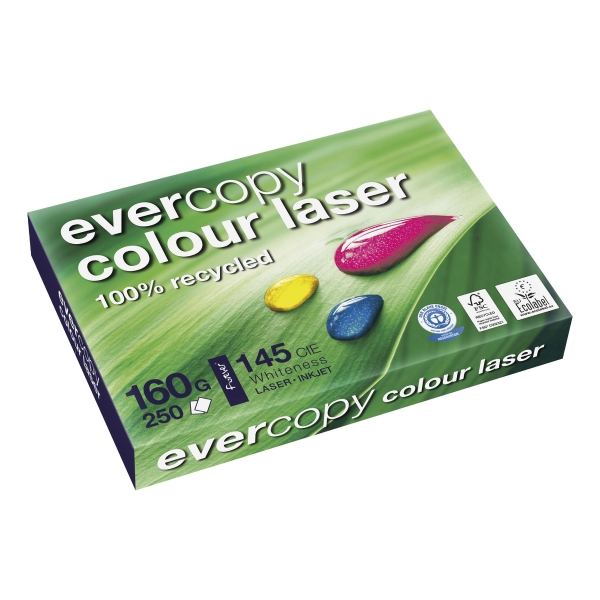 Clairefontaine DCP Green Recycled Paper A4 160 gsm White - 1 Ream of 250 Sheets